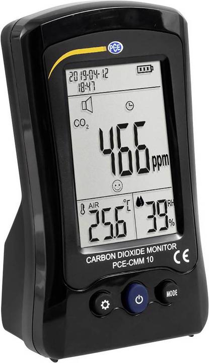 Image du produit PCE Instruments Appareil de mesure du dioxyde de carbone Appareil de mesure de la sécurité au travail