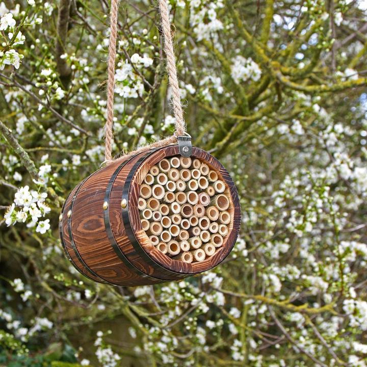 Produktbild Wildlife World Wildbienenhotel Bienenfass 13 x 13 x 18 cm (Wildbienen)