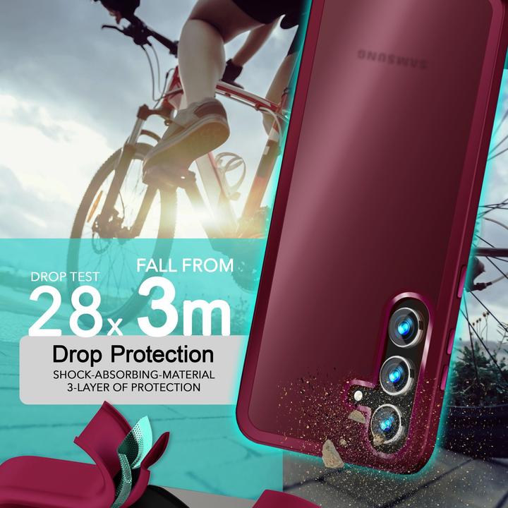 Actual product image Nalia Semi-transparent hybrid cover with protective frame (Samsung Galaxy S24+)