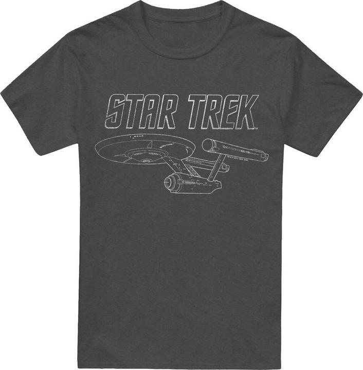 Actual product image Unisex Adult The Original Series Enterprise T-Shirt (L)