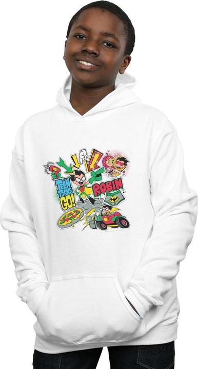 Produktbild Teen Titans Go Robin Montage Kapuzenpullover Jungen (140, 146)