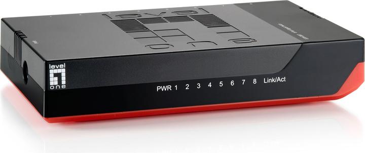 Image du produit LevelOne GSW-0807 Switch Gigabit Ethernet 8 ports 1000Mb/s, full duplex, 10/100 Mb/s, full/half duplex (8 Ports)