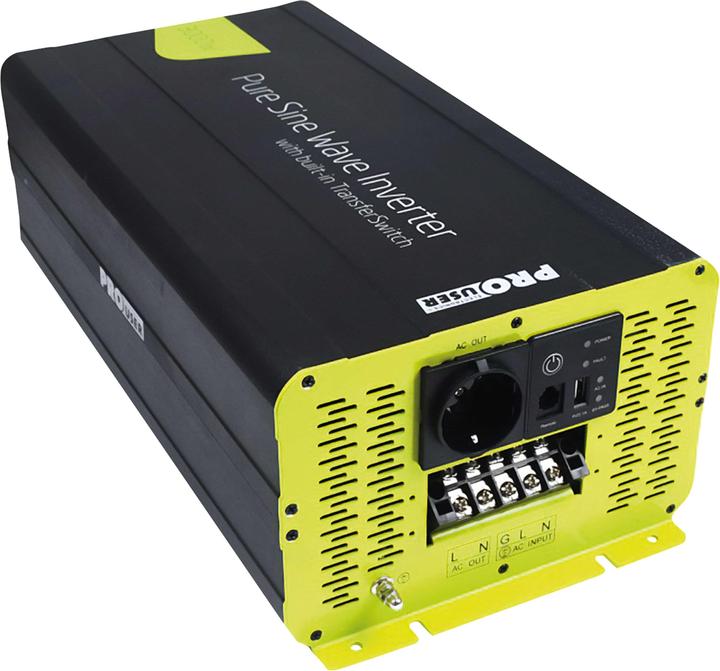 ProUser Inverter PSI3000TX 3000W 12V - 230 V/AC incl. remote control, UPS function, mains pre