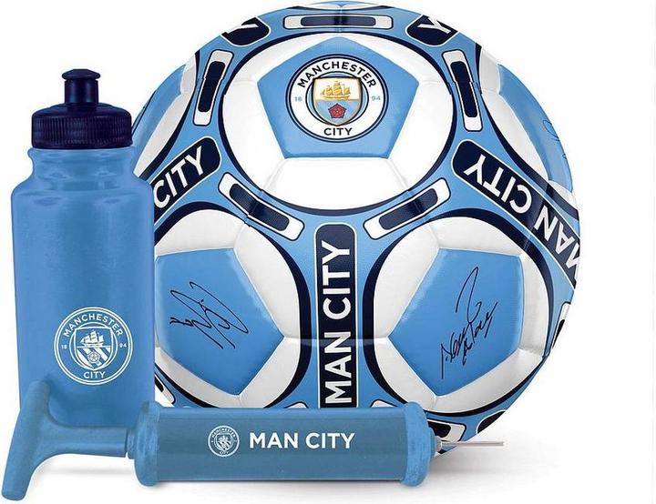 Manchester City FC Fussballset Mit Unterschriften