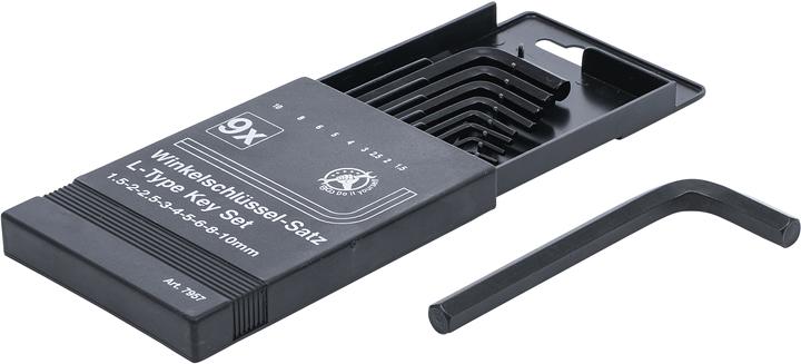 Actual product image BGS L-Type Wrench Set internal Hexagon 1.5 - 10 mm 9 pcs. (Allen screw)