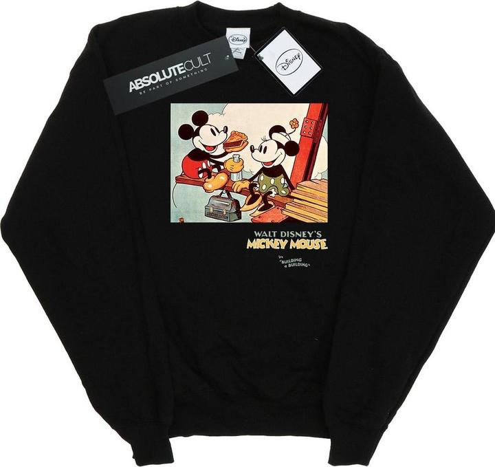 Actual product image Disney Mens Mickey Mouse Building A Building Sweatshirt (XL)