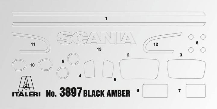 Image du produit Italeri Scania R Noir Ambre