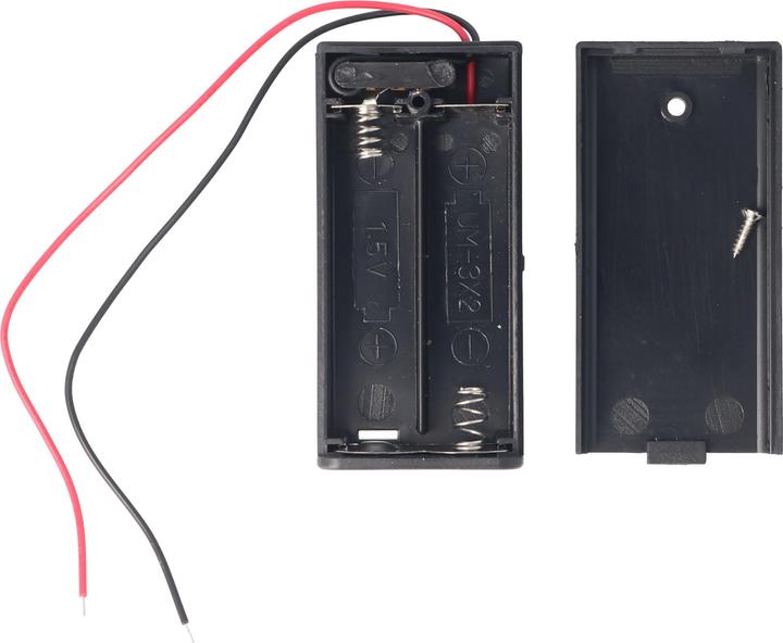 Produktbild XCell Batteriehalter für 2x Mignon AA LR6 Batterie mit An/Aus Schalter