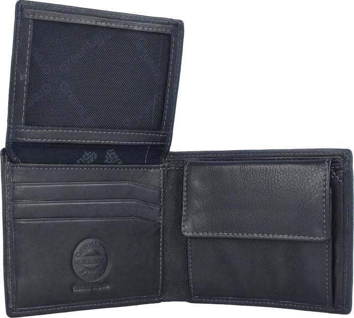 Produktbild Greenland Nature Black Nappa Geldbörse RFID Leder 11 cm