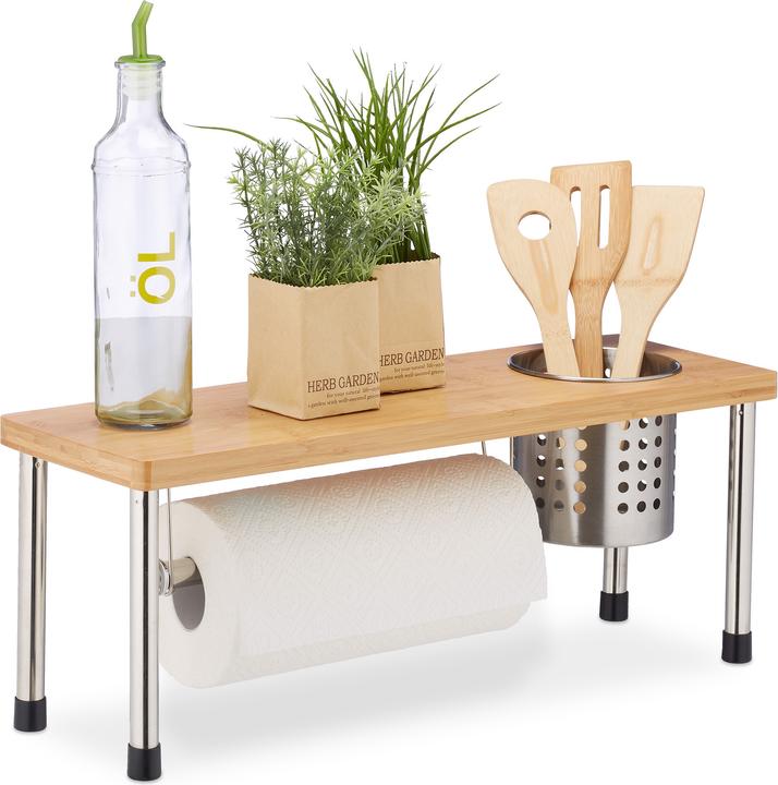 Actual product image Relaxdays Kitchen Counter Organiser, Roll Holder