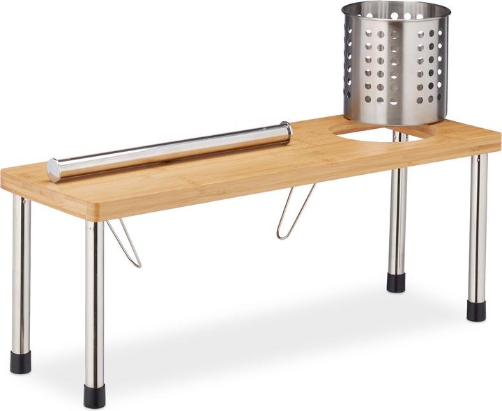 Actual product image Relaxdays Kitchen Counter Organiser, Roll Holder