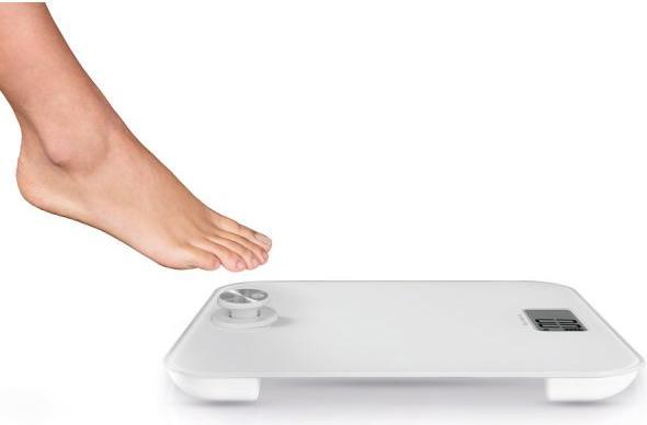 Actual product image Macom Smart Body Scale Electronic personal scale with battery-free operation Square Bi (180 kg)