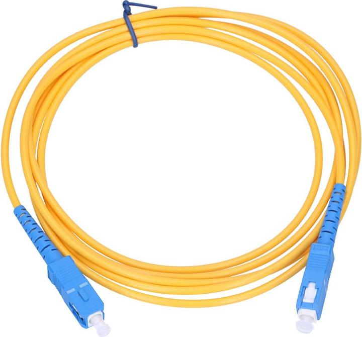 Produktbild Extralink SC/UPC-SC/UPC | Patchcord | Single mode, Simplex, 3mm, 3m, 3 m, FTTH, G.657.A1, SC/UPC, SC (3 m)