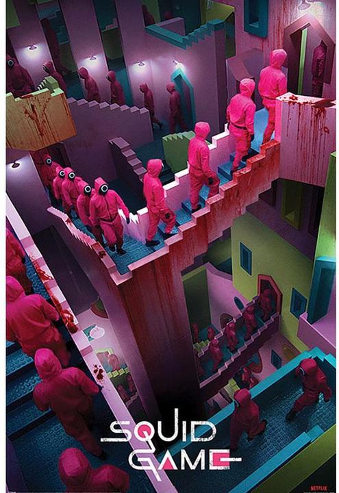 Image du produit Squid Game Poster Crazy Stairs (61 x 91 cm)