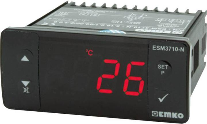 Emko Temperature Controller ESM 3710 N Pt100 50 to 400 °C Relay 16 A (L x W H) 71 76 34.5 mm