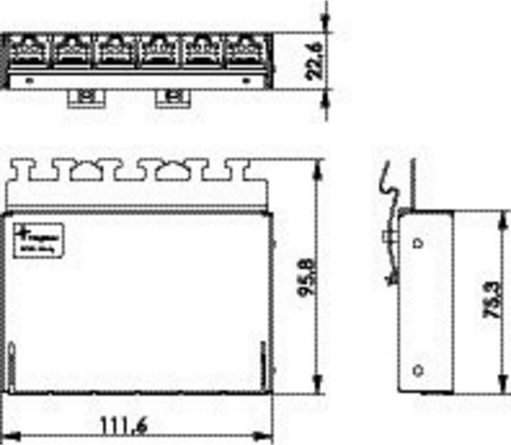 Immagine prodotto Telegärtner Pannello patch di rete 6 porte 6a 3 U
