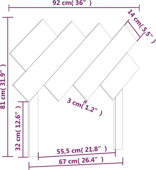 Produktbild VidaXL Ute (92 x 3 x 81 cm)