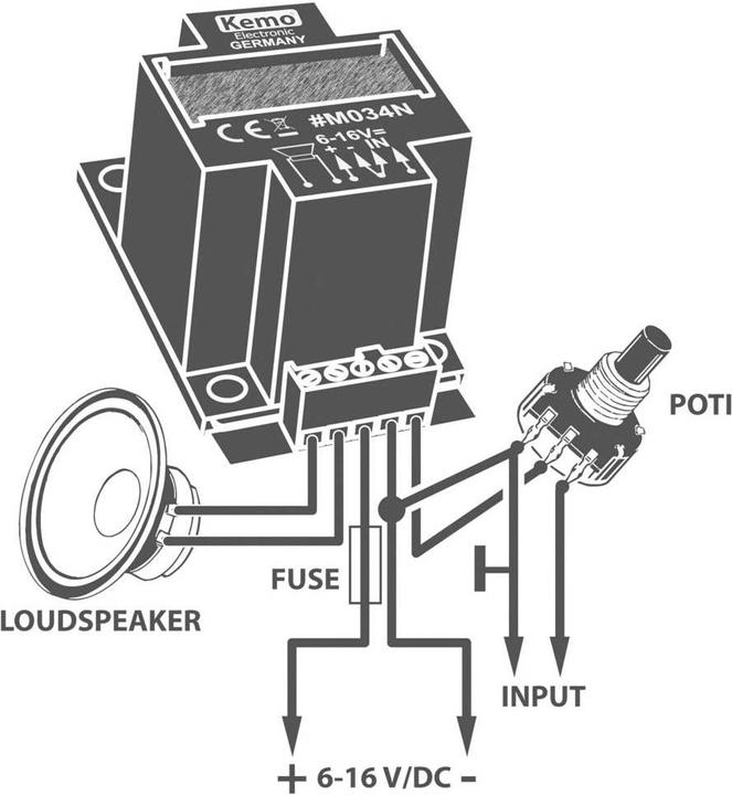 Image du produit Kemo Module d'amplification mono