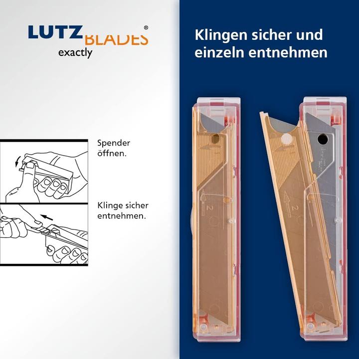 Produktbild Lutz Blades Universal Abbrechklingen-Set (50 Stück, 18mm) (Ersatzklinge)