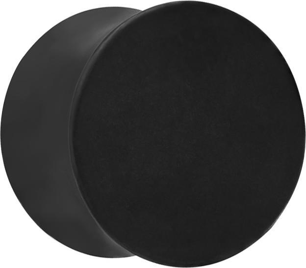 Star Piercing Flared Plug schwarz matt (ohne Messing, Chirurgenstahl 316L)