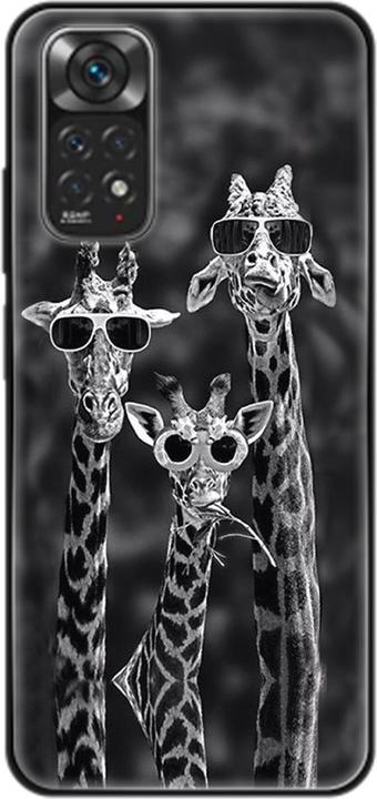 3 giraffes