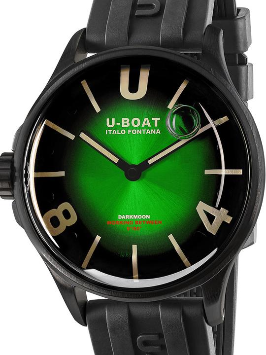 Image du produit U-Boat 9503 Darkmoon Green PVD Soleil Montre homme 40mm 5ATM (Montre analogique, 40 mm)