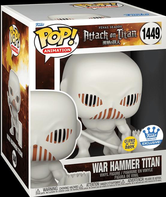 Actual product image Funko POP! L'Attaque des Titans (Season 4) War Hammer Titan 15cm Exclusive Phosphorescente