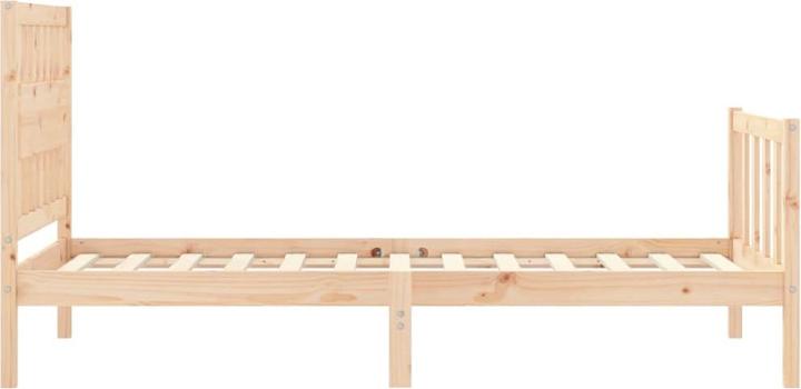 Actual product image VidaXL Massivholzbett mit Kopfteil 100x200 cm (100 x 200 cm)