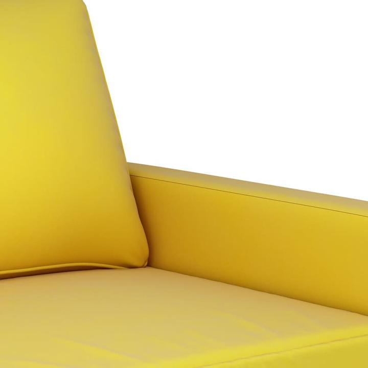 Produktbild VidaXL Sofagarnitur Sessel Sofa Couch Wohnzimmer Designsofa 4-tlg. Gelb Samt