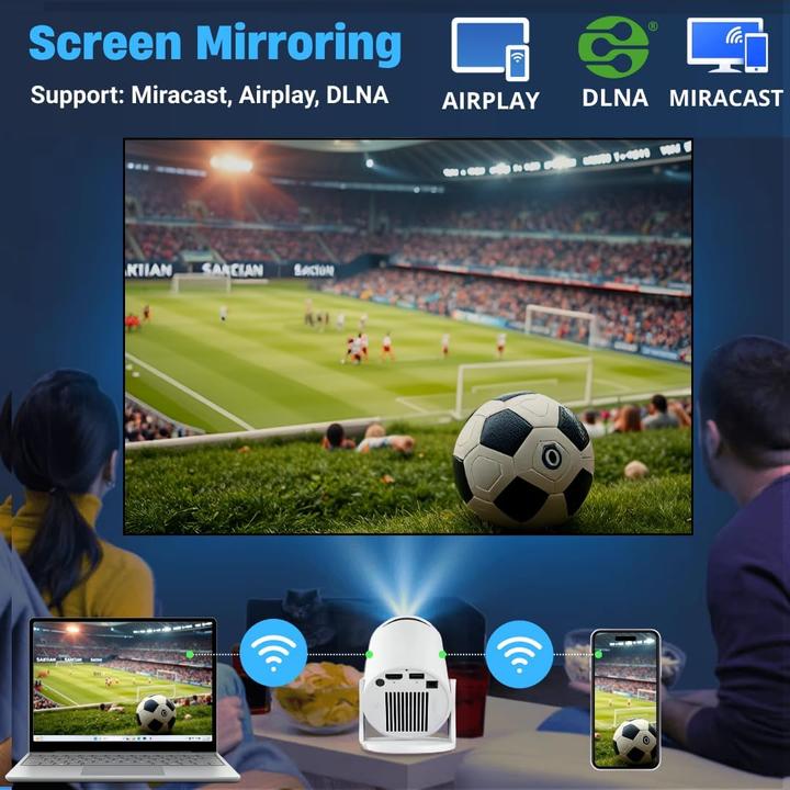 Actual product image Limoff 4K Mini Projektor mit Android 11 & Bluetooth 5.2 (160 lm)