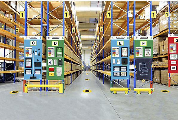 Produktbild kaiserkraft Regal-Infoboard Einzelmarkierung