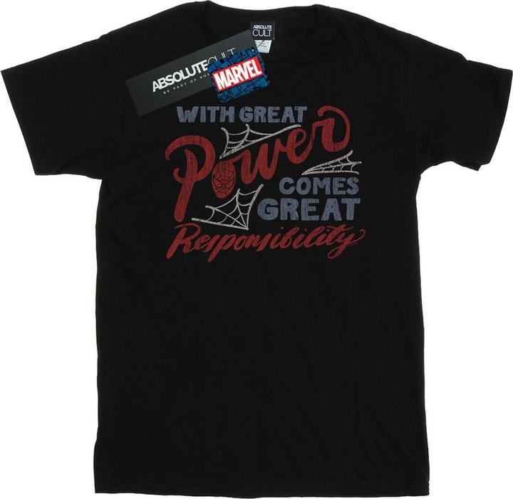 Image du produit - T-shirt SPIDER-MAN GREAT RESPONSIBILITY - Homme (M)
