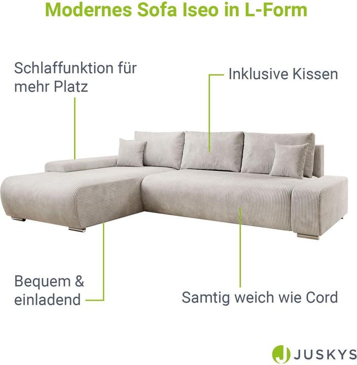 Produktbild Juskys Iseo (Ecksofa)