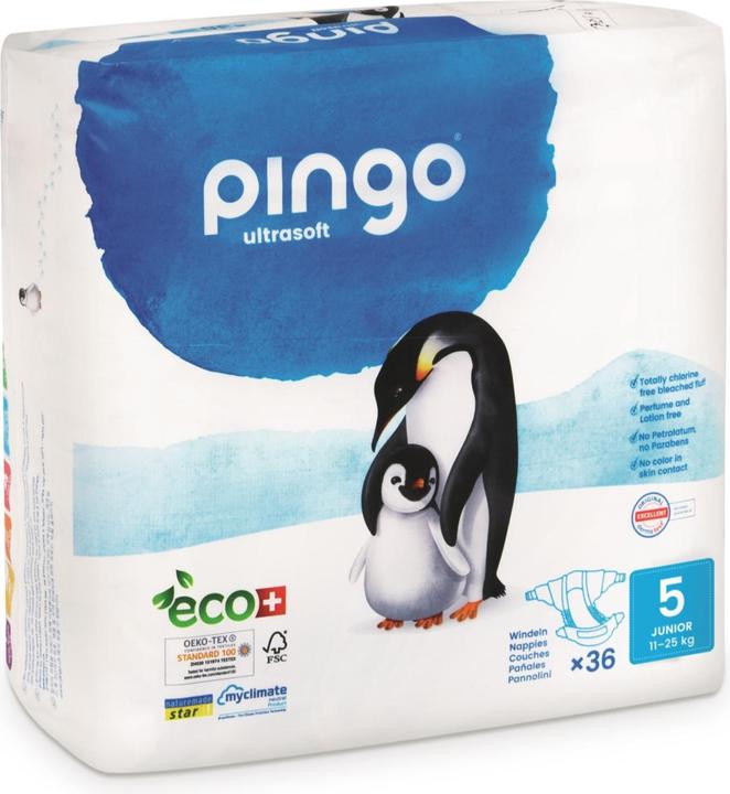 Produktbild Pingo Ökowindeln (Gr. 5, Monatsbox, 216 Stück)