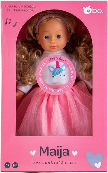 Actual product image bo. Interactive doll "Maija" (speaks Latvian language), 40 cm