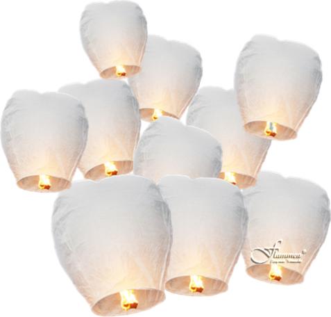 Actual product image CreaDiva Sky Lantern Eco Flammea White