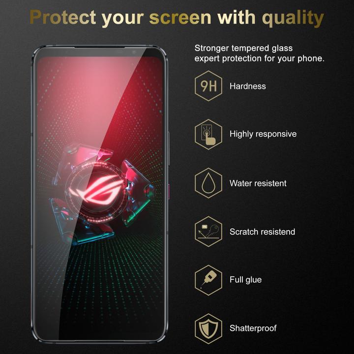 Produktbild Cadorabo Displayschutzglas (3 Stück, Asus ROG Phone 5)