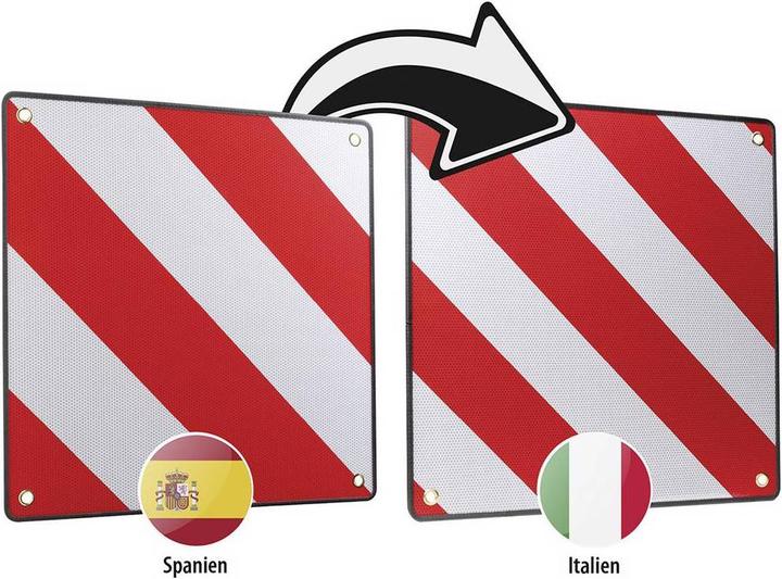 Produktbild LAS Warntafel 2 in 1 für Spanien und Italien