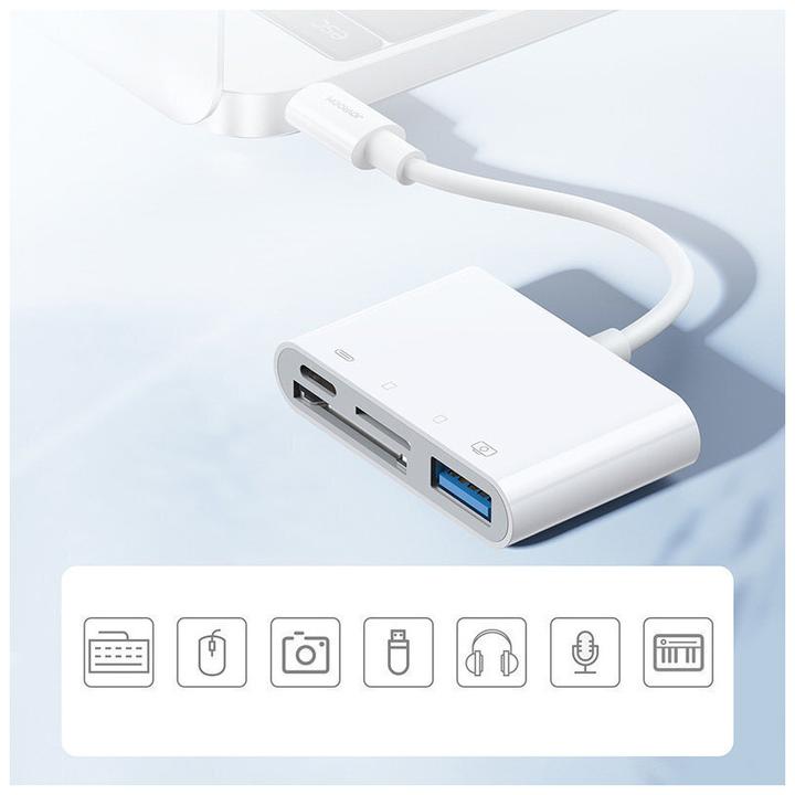 Actual product image Joyroom Lightning to USB OTG Card Reader (Lightning, USB-A, USB Type C, SD card)