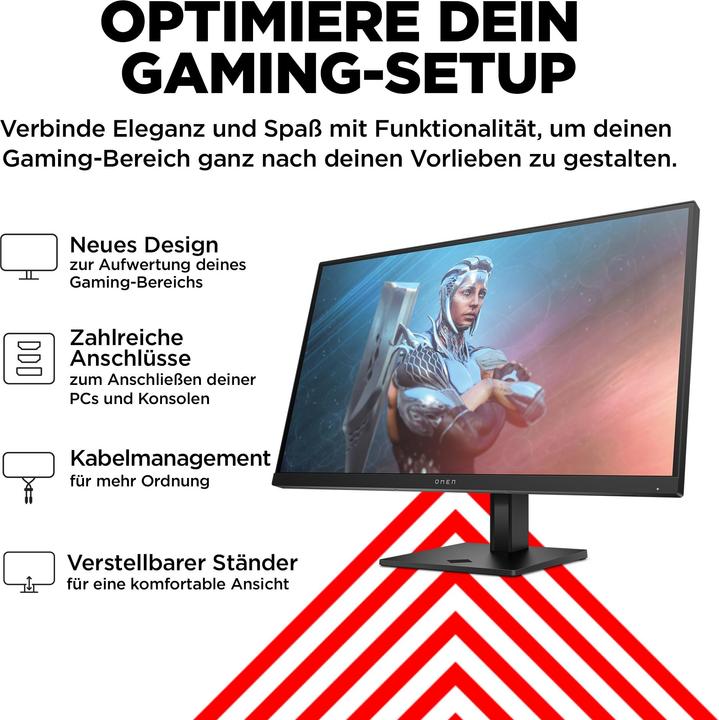 Produktbild HP OMEN/27/27"/IPS/FHD/165Hz/1ms/Black/2R (1920 x 1080 Pixel, 27")