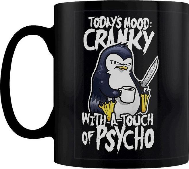 Actual product image Psycho Penguin Coffee Mug Today's Mood: Cranky