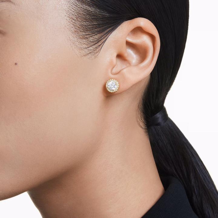 Produktbild Swarovski Una Ohrstecker Rundschliff Gold (Swarovski Metall)