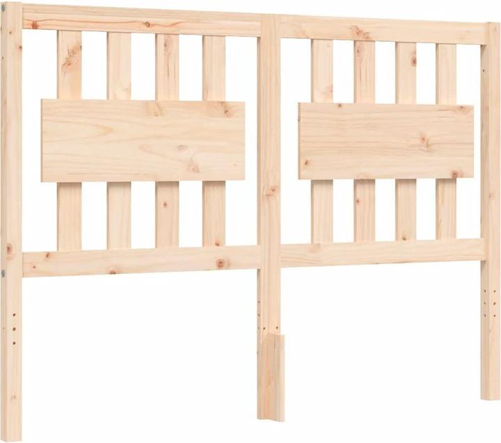 Produktbild VidaXL Massivholzbett mit Kopfteil 140x200 cm (140 x 200 cm)