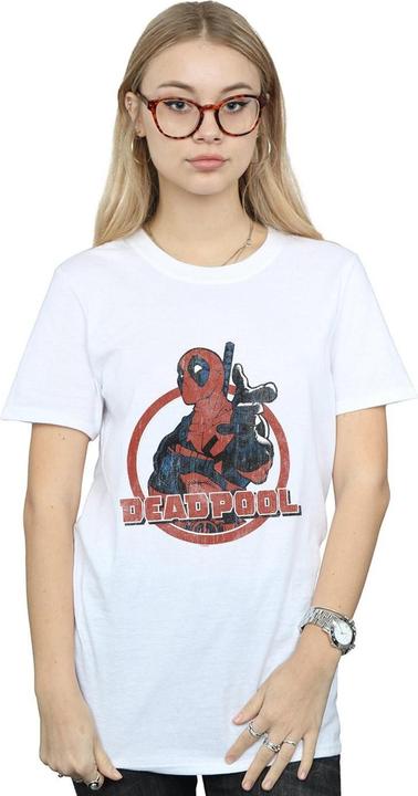 Immagine prodotto Deadpool Gun Finger Maglietta Ampia Donna (S)