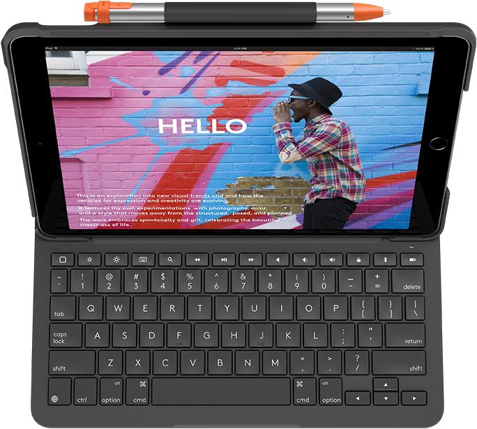 Produktbild Logitech Slim Folio (IT, iPad 2019 (7. Gen), iPad 2020 (8. Gen), iPad 2021 (9. Gen))
