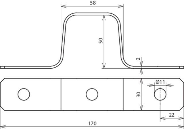 Image du produit Dehn Joint de dilatation en aluminium plat 30x2 mm 374020