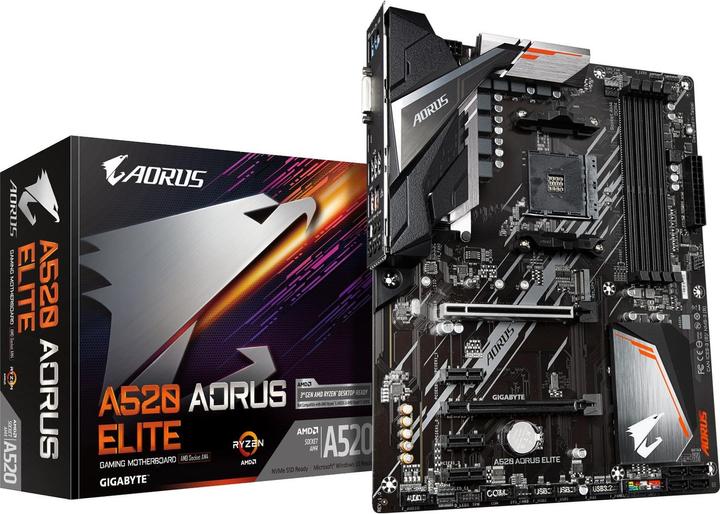 Gigabyte A520 AORUS ELITE (AM4, AMD A520, ATX)