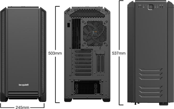 Actual product image be quiet! Silent Base 601 (ATX, mATX, Mini-ITX, E-ATX)