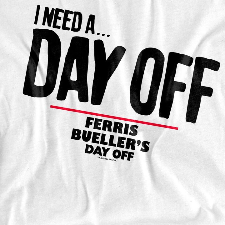 Immagine prodotto Ferris Bueller´s Day Off Ferris Bueller's Day Off Ferris Bueller Needs A Day Off Maglietta Adulto Unisex (XXL)