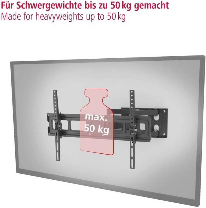 Produktbild Aha TV Wandhalterung, vollbeweglich, 213 cm (84"), Scherenarm (Wand, 84", 50 kg)